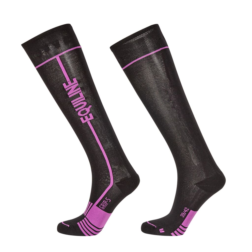 Equiline Unisex Long Socks Calinc Black - Socks