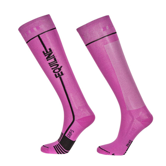 Equiline Unisex Long Socks Calinc Violet - Socks