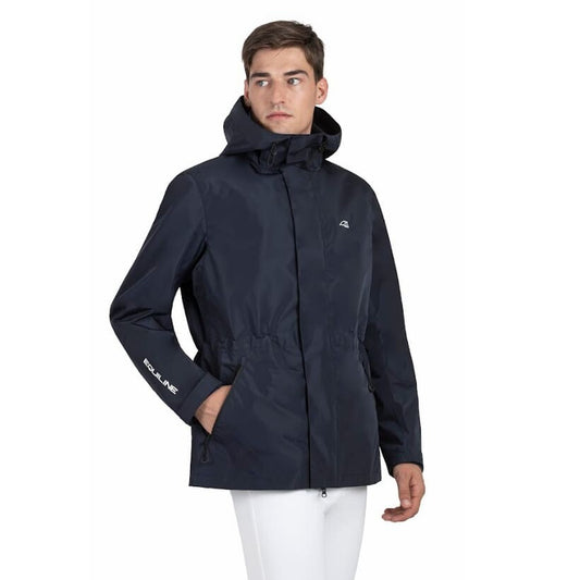Boomerang Equestrian - Equiline Unisex Waterproof Raincoat Rawek Navy