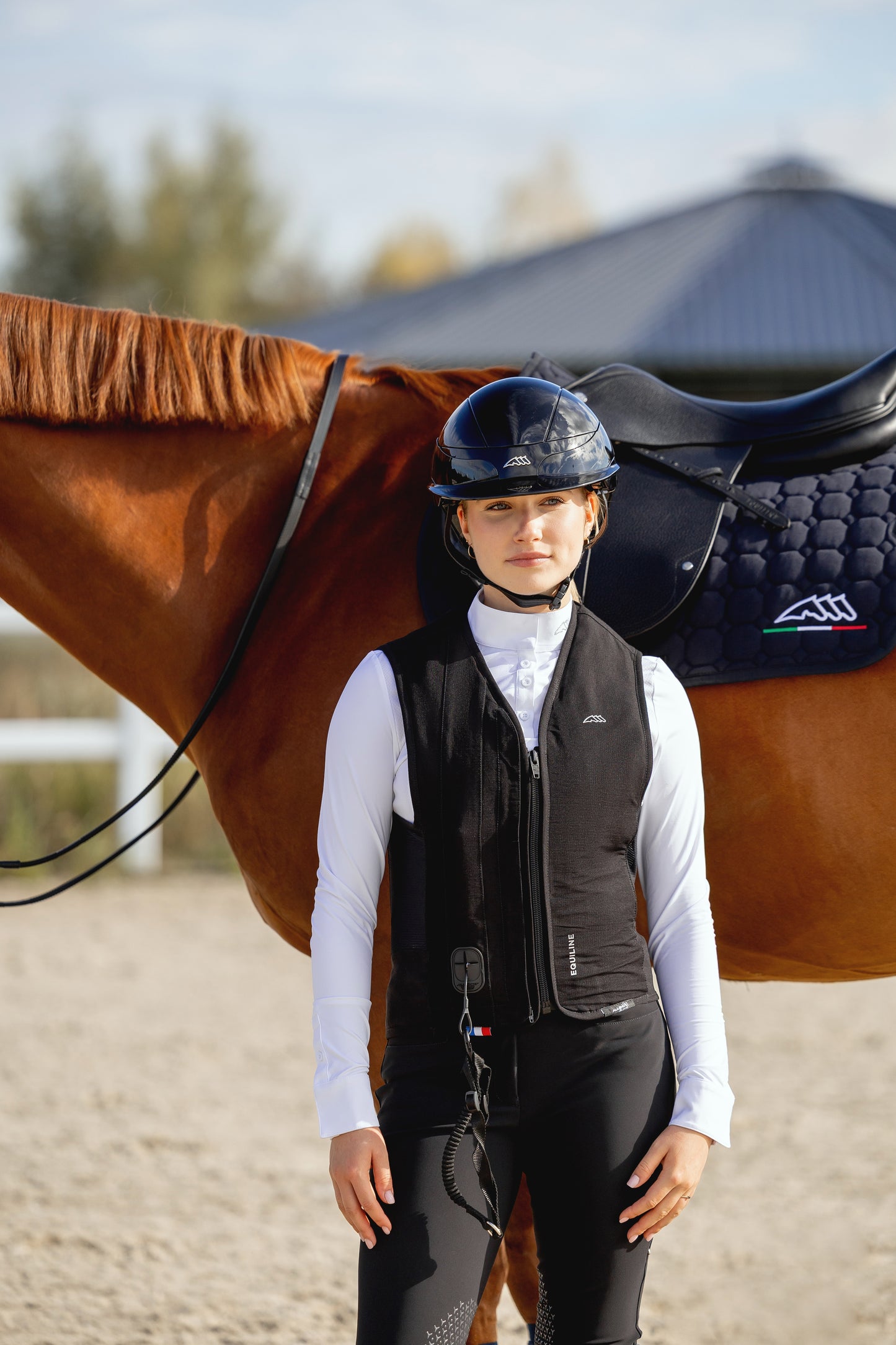 Equiline Horse Riding Air Vest Black