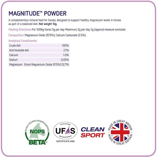 Equine America Magnitude Powder - 1kg - Animals & Pet Supplies