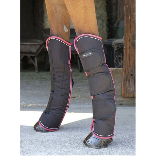 Boomerang Equestrian - Equitheme 1200 D Travel Boots Black/Raspberry
