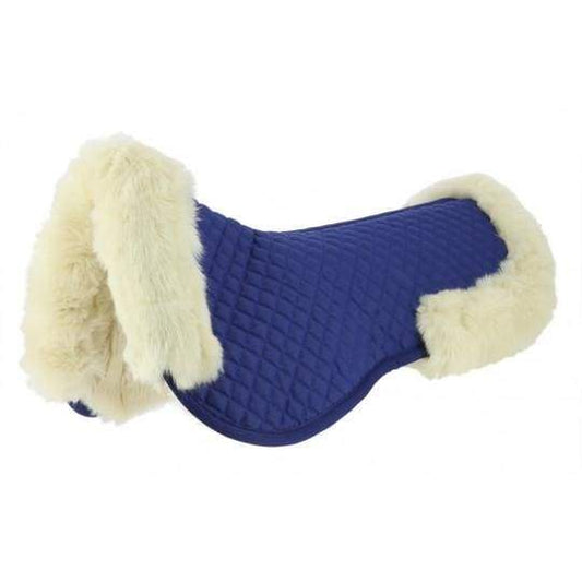 Boomerang Equestrian - Equitheme Half Back Pad Blue/Natural
