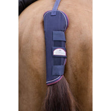  Equitheme Tail Guard With Strap Navy/Burgundy - FULL - Tail Guard