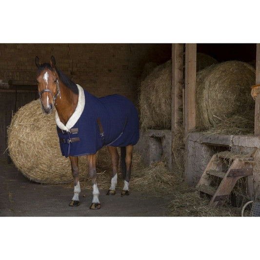 Boomerang Equestrian - Equitheme Teddy Polar Fleece Rug Navy