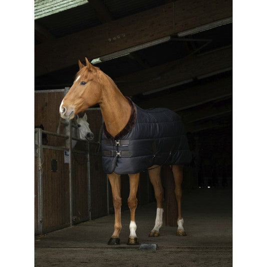Boomerang Equestrian - Equitheme Teddy Stable Rug Black/Brown