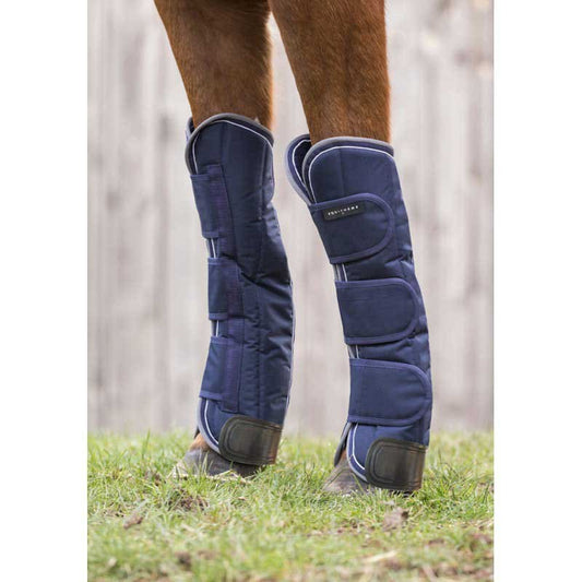Boomerang Equestrian - Equitheme Travel Boots Navy/Burgundy