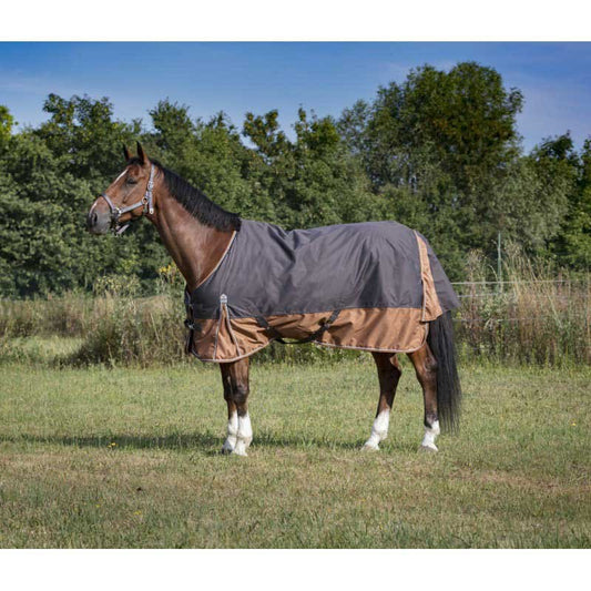 Boomerang Equestrian - Equitheme Tyrex 0g Lightweight Outdoor Rug Black/Brown