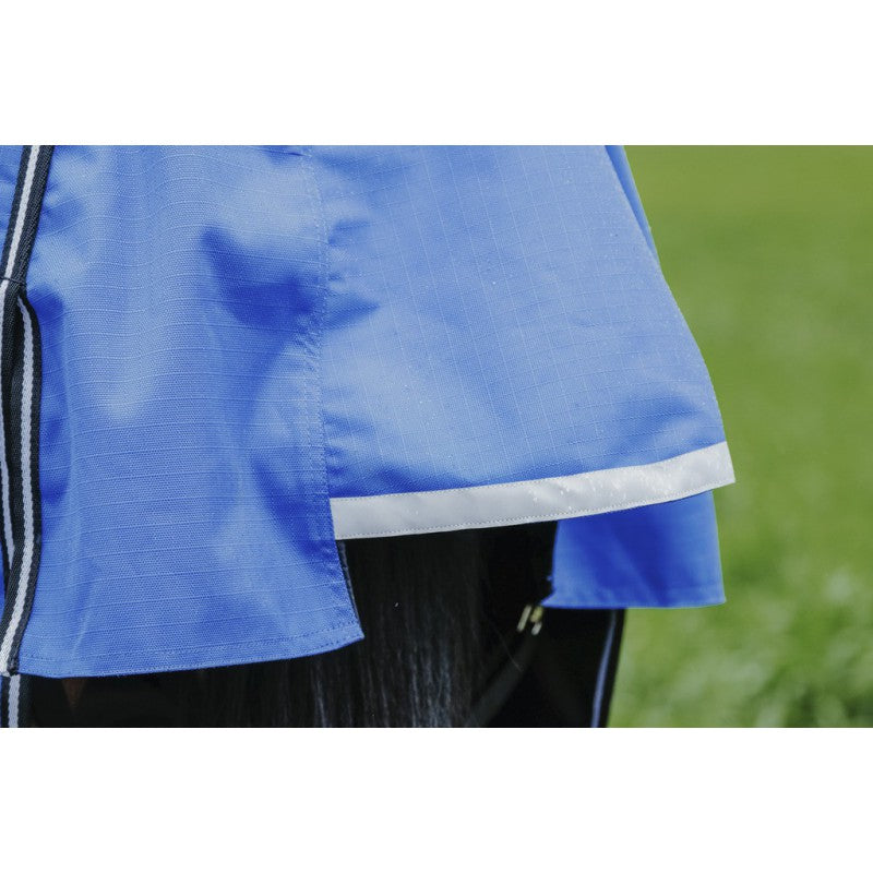 Boomerang Equestrian - Equitheme Tyrex Asiance 300 g Outdoor Rug With Full Neck Blue