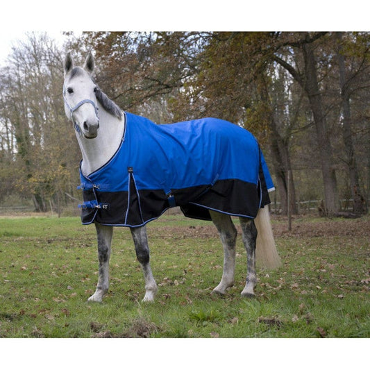 Boomerang Equestrian - Equitheme Tyrex 150 g Outdoor Rug Standard Neck Blue/Black