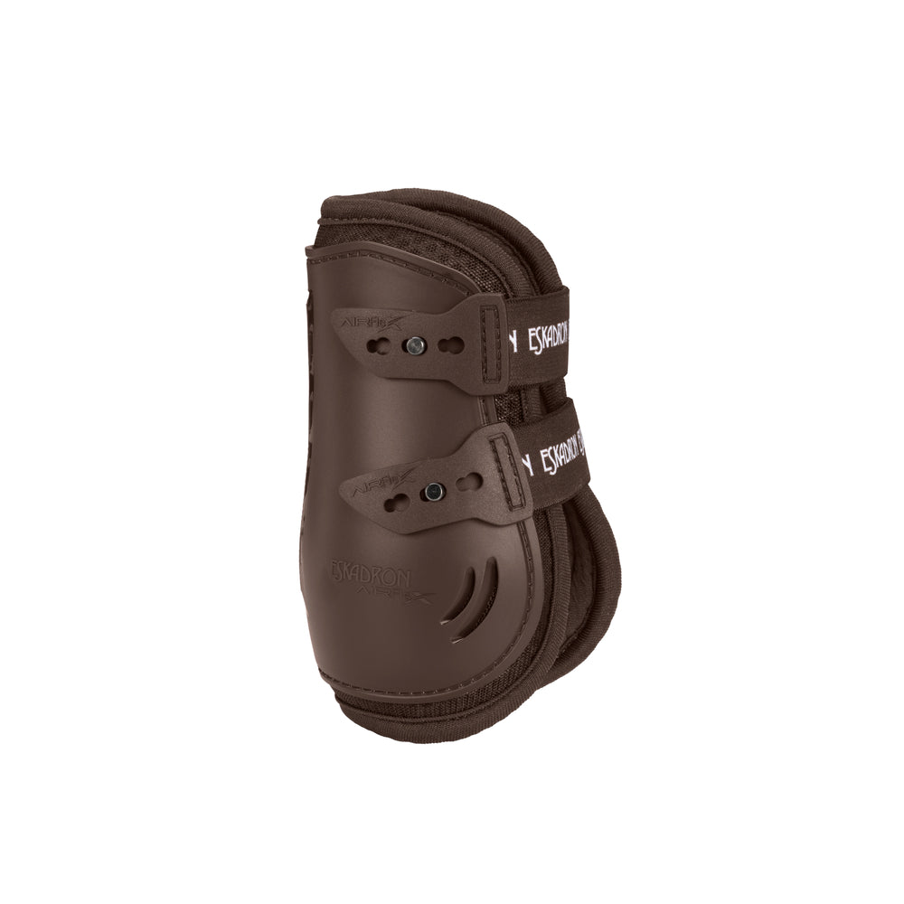 Brown horse leg guard with 'Eskadron' branding on a white background