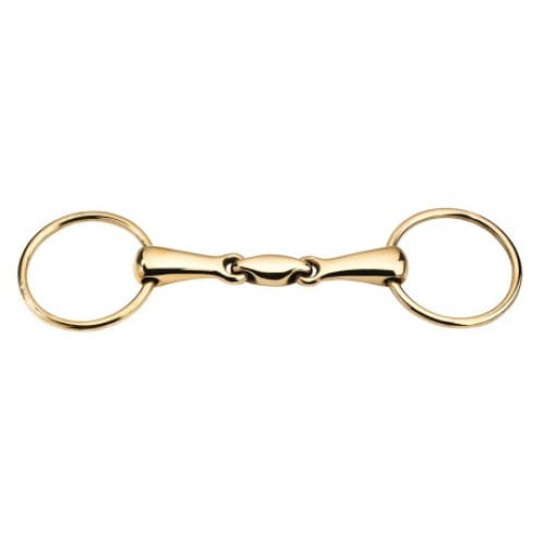 Boomerang Equestrian - Feeling Anatomic Cyprium Loose Ring Snaffle Bit With Lozenge