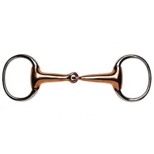 Boomerang Equestrian - Feeling Hollow Eggbutt Snaffle Copper Bit