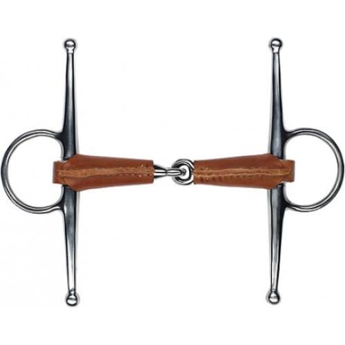 Boomerang Equestrian - Feeling Leather Covered Full Cheek Snaffle