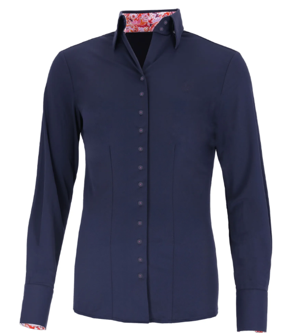 Fior Da Liso Nova Paisley Blouse Navy