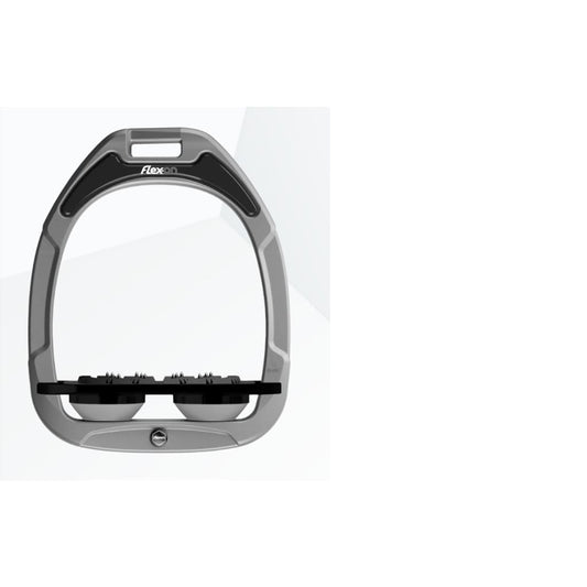 Boomerang Equestrian - Flex On Composite Stirrups Grey Frame/Grey Tread/Grey Springs Adult