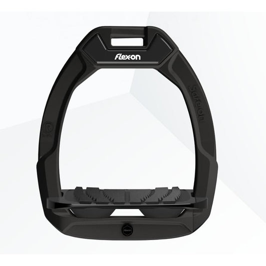 Boomerang Equestrian - Flex On Safe On Junior Stirrup Black Frame/Black Tread/Black Springs