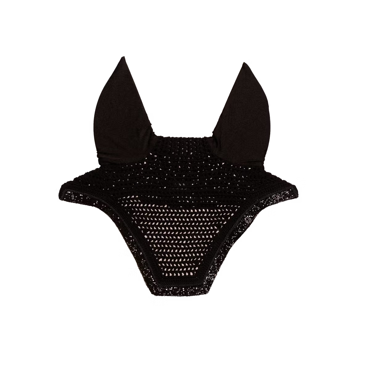 Black fly veil on a white background