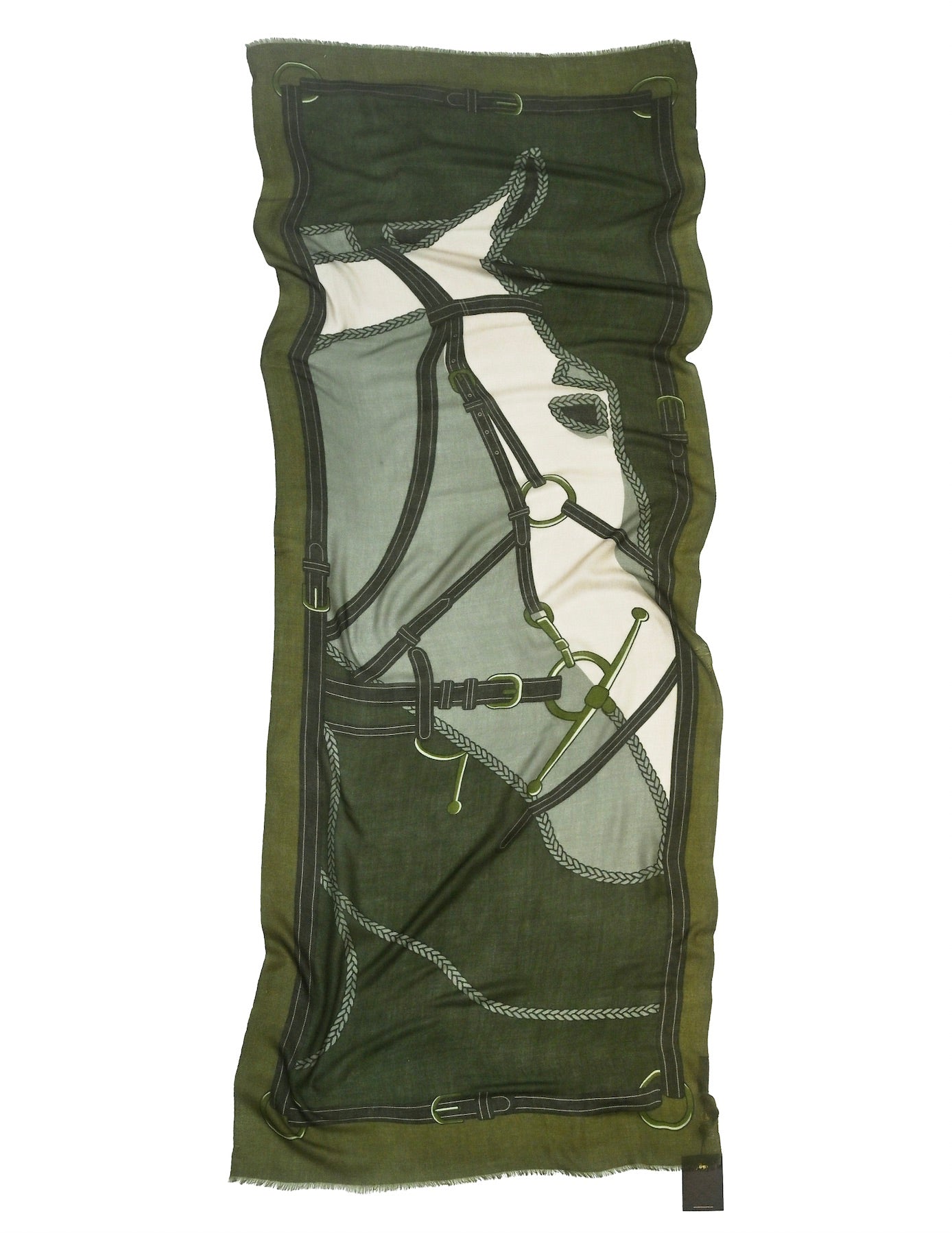 Adamsbro Cashmere Scarf Horse Green