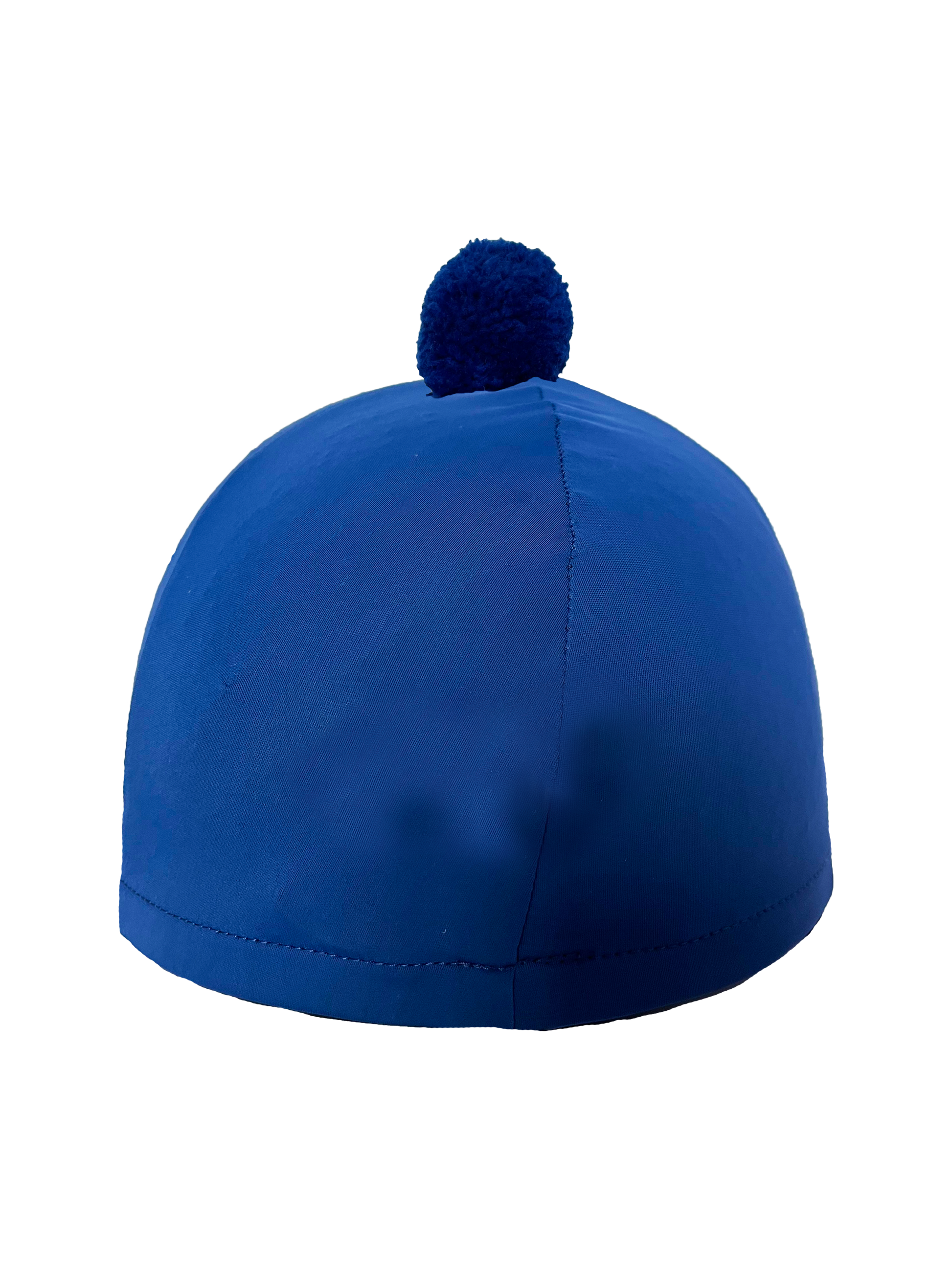 Navy hat silk with a bobbin on a white background
