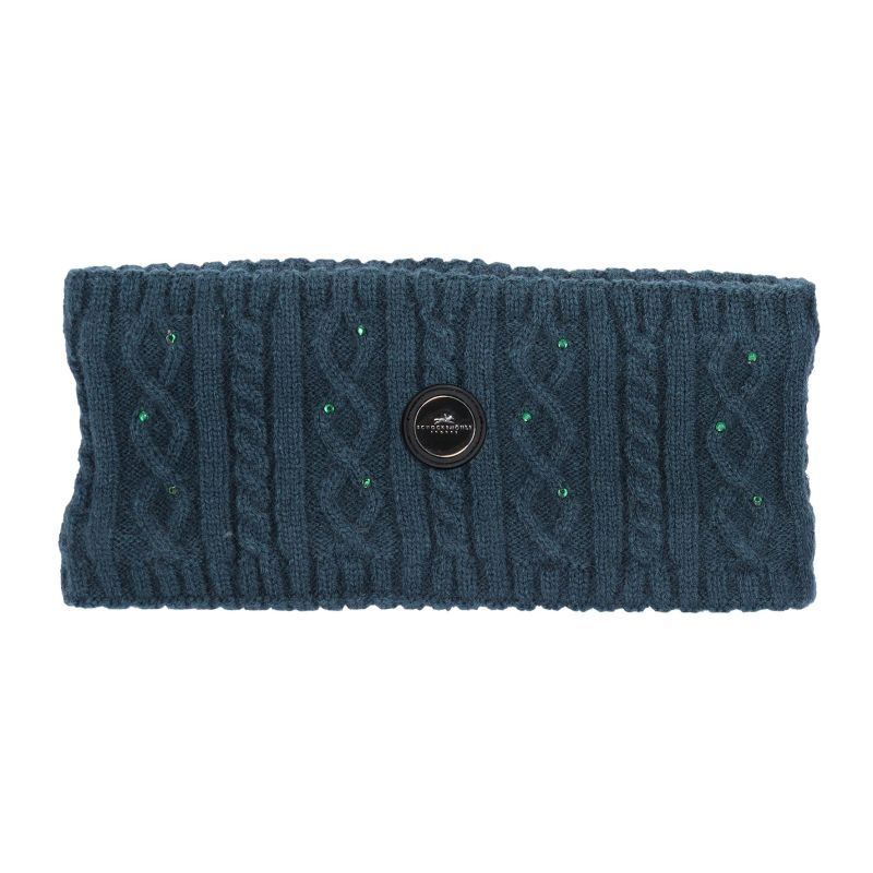 Green headband on a white background