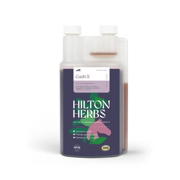 Hilton Herbs Cush X supplement bottle on a white background