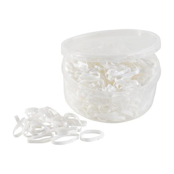 Hippo Tonic Silicone Plaiting Bands White - Plaiting Bands