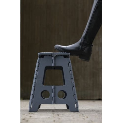 Boomerang Equestrian - Hippotonic Folding Step Stool Grey