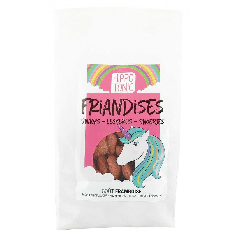 Unicorn horse treats on a white background