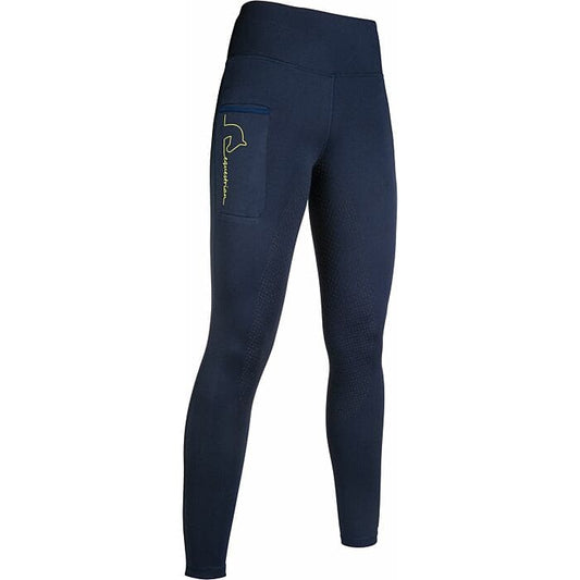Boomerang Equestrian - HKM Junior Riding Tight Leggings Navy/Green