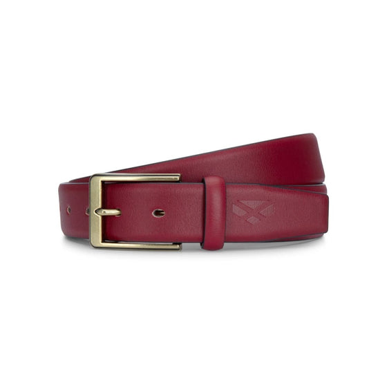 Hoggs Of Fife Feather Edge Leather Belt Tan - 32’-34’ - Belt