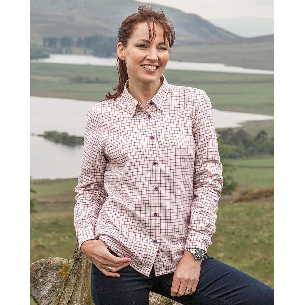 Hoggs Of Fife Ladies Alba Jersey Lined Shirt - Ladies Shirt