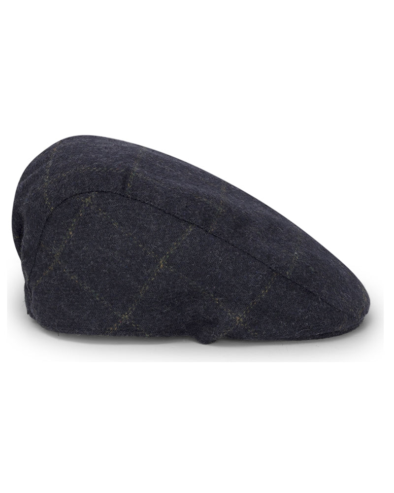 Hoggs Windowpane Waterproof Tweed Hat Brown/Navy