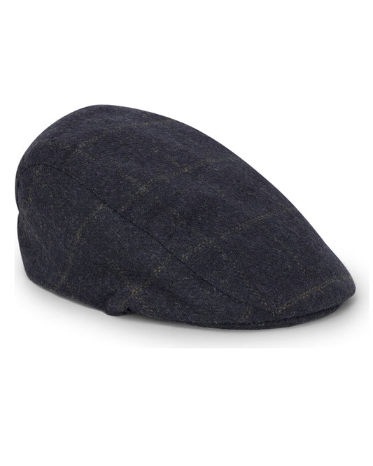 Hoggs Windowpane Waterproof Tweed Hat Brown/Navy