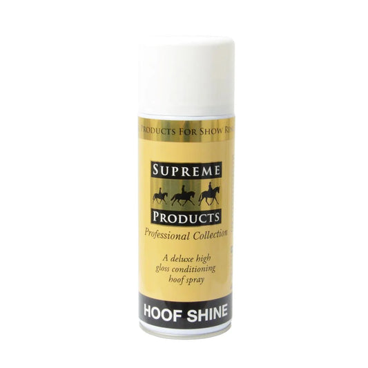 Supreme Products hoof shine spray can on a white background