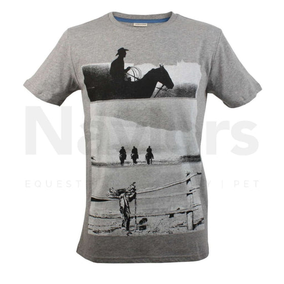 Horseware Boy’s and Men’s Grey Melan T-Shirt - t shirt