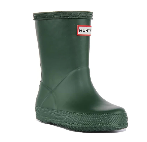 Hunter Kids First Wellington Boots Hunter Green