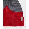Hunter Moustache Bobble Hat Red/Grey - ONESIZE - Bobble Hat