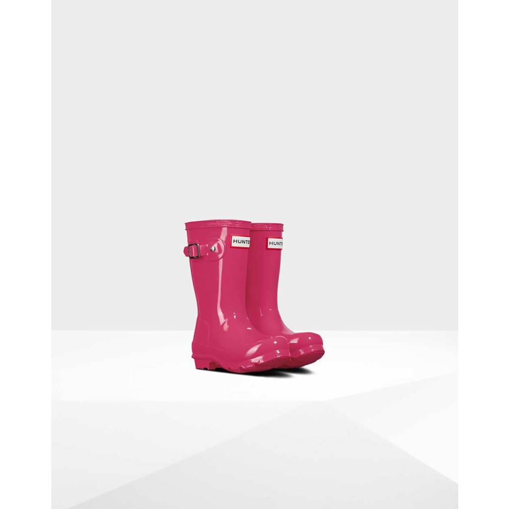 Hunter Original Kids Gloss Boot Bright Pink - Boots