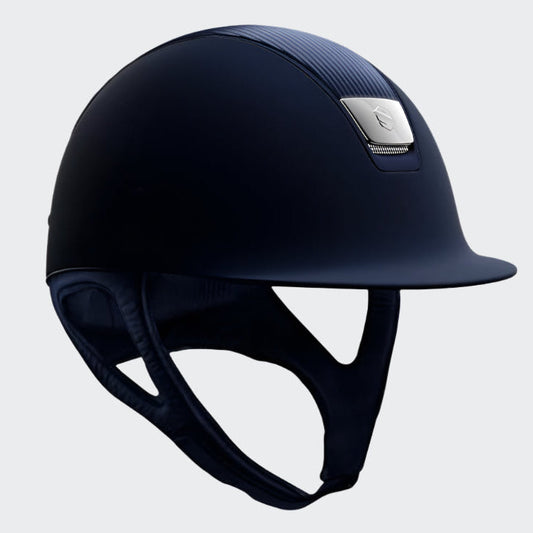 Samshield Custom | 2.0 Shadowmatt with Leather Top | Matt Navy Trim