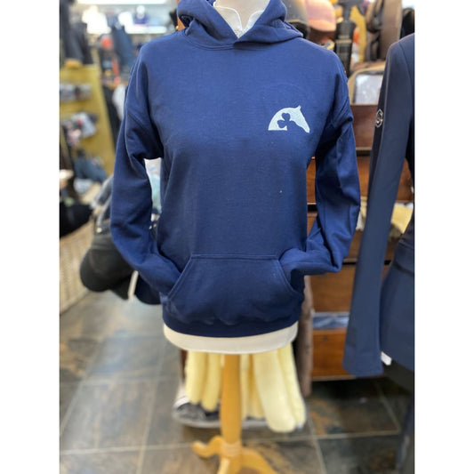 Boomerang Equestrian - Irish Showjumping Hoodie Adult Navy