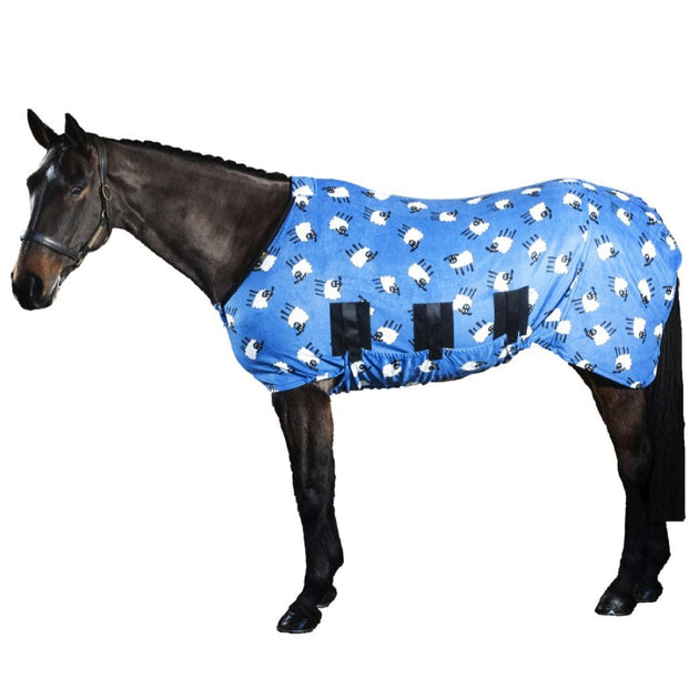 Boomerang Equestrian - Snuggy Hoods Jams Fleece Rug Blue Sheep