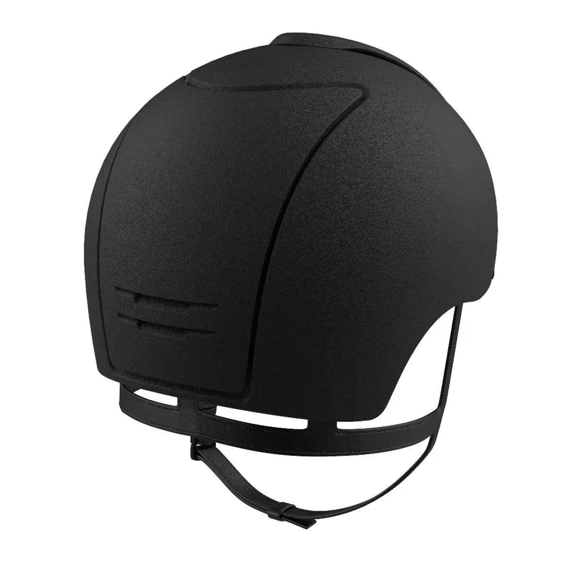 Black helmet on a white background