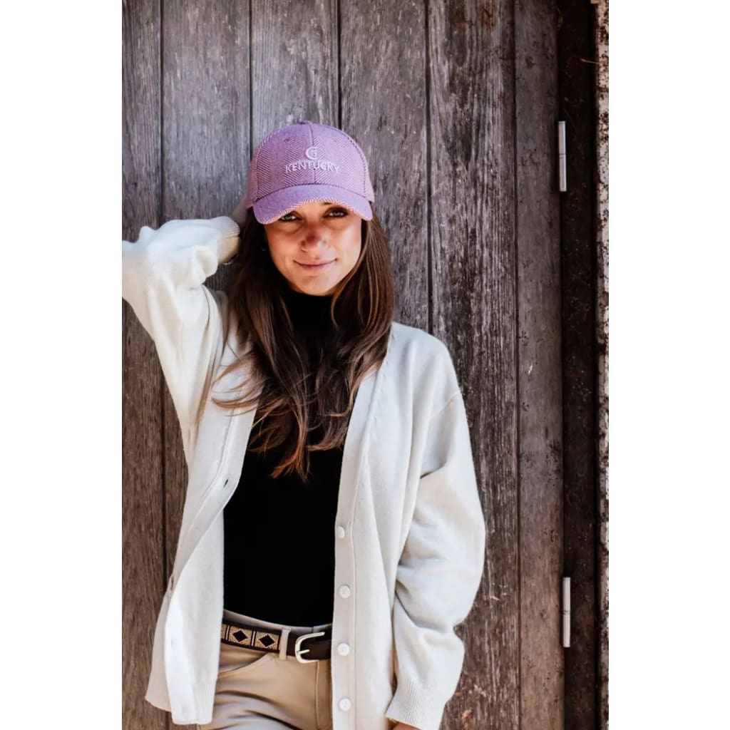 Boomerang Equestrian - Kentucky Baseball Cap Wool Light Pink