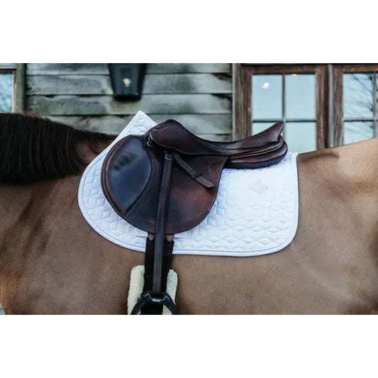 Boomerang Equestrian - Kentucky Classic Jumping Saddle Pad White
