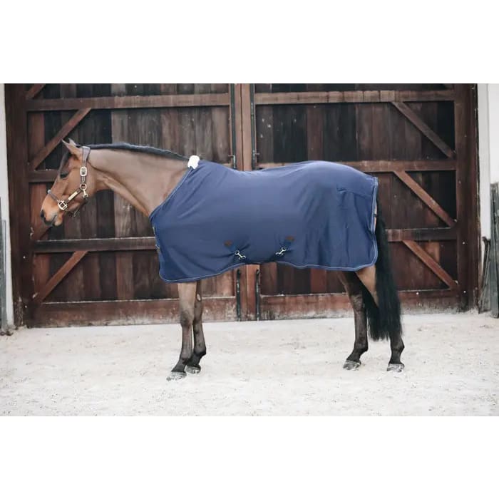 Kentucky Cooler Fleece Rug Navy - 6’0 - Horse Rug