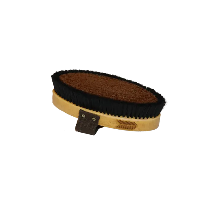 grooming brush with handle on a transparent background