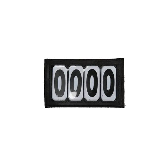 Boomerang Equestrian - Kentucky Head Number PVC Velcro 4 Number Pack Black