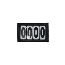  Kentucky Head Number PVC Velcro 4 Number Pack Black - Bridle Competition Numbers