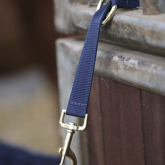 Kentucky Nylon Holder Hook & Ring Strap Navy - ONESIZE - Hook and Loop Strap